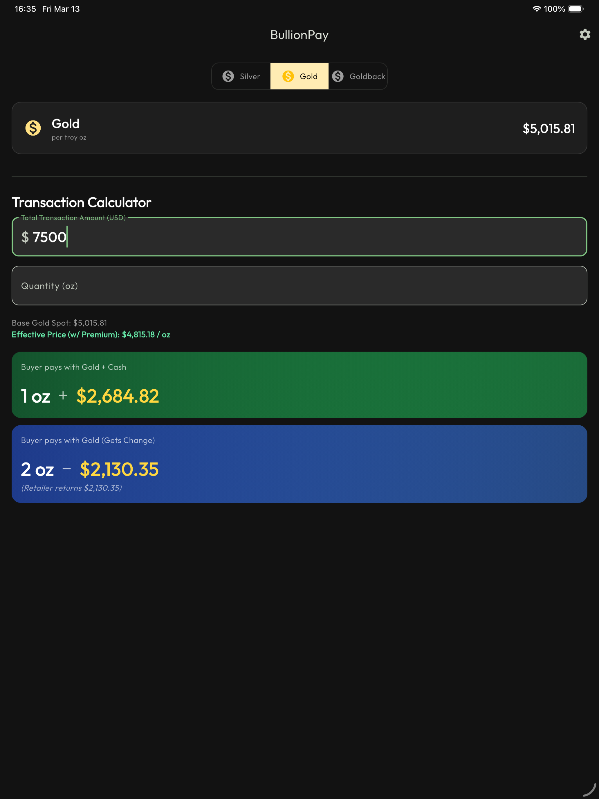 BullionPay by BAYST