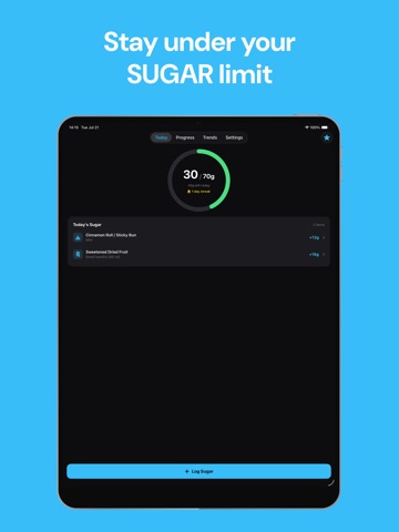Sugar Tracker: Quit Cravings iPad screenshot