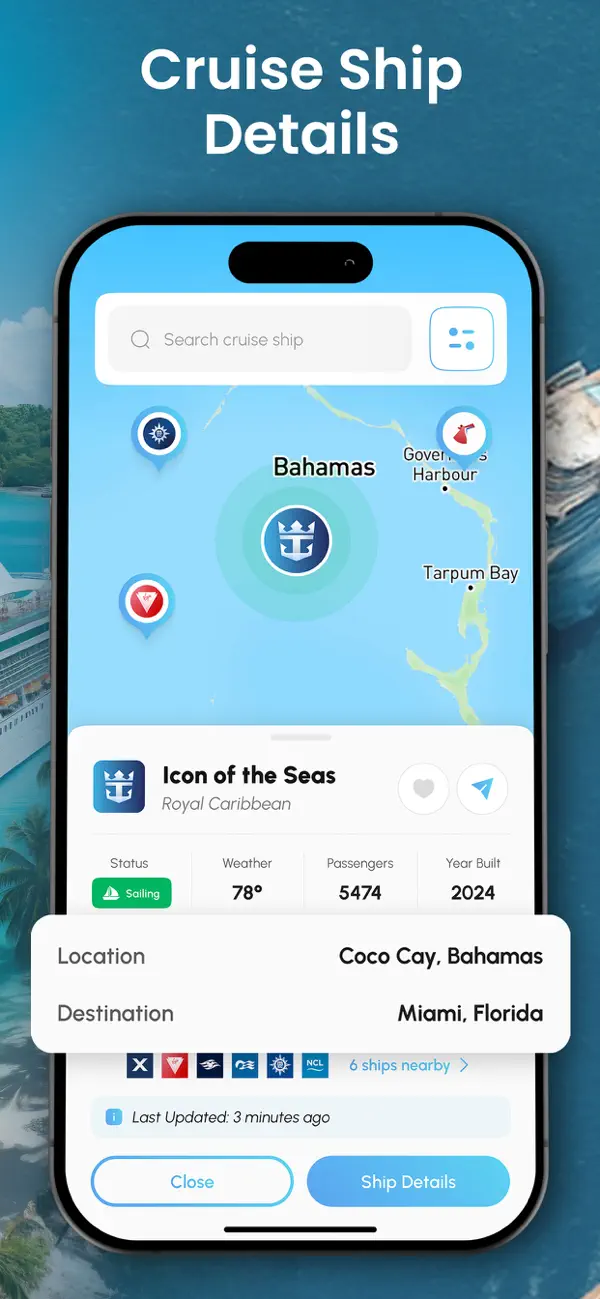 Screenshot #2 pour Cruisr - Cruise Ship Tracking