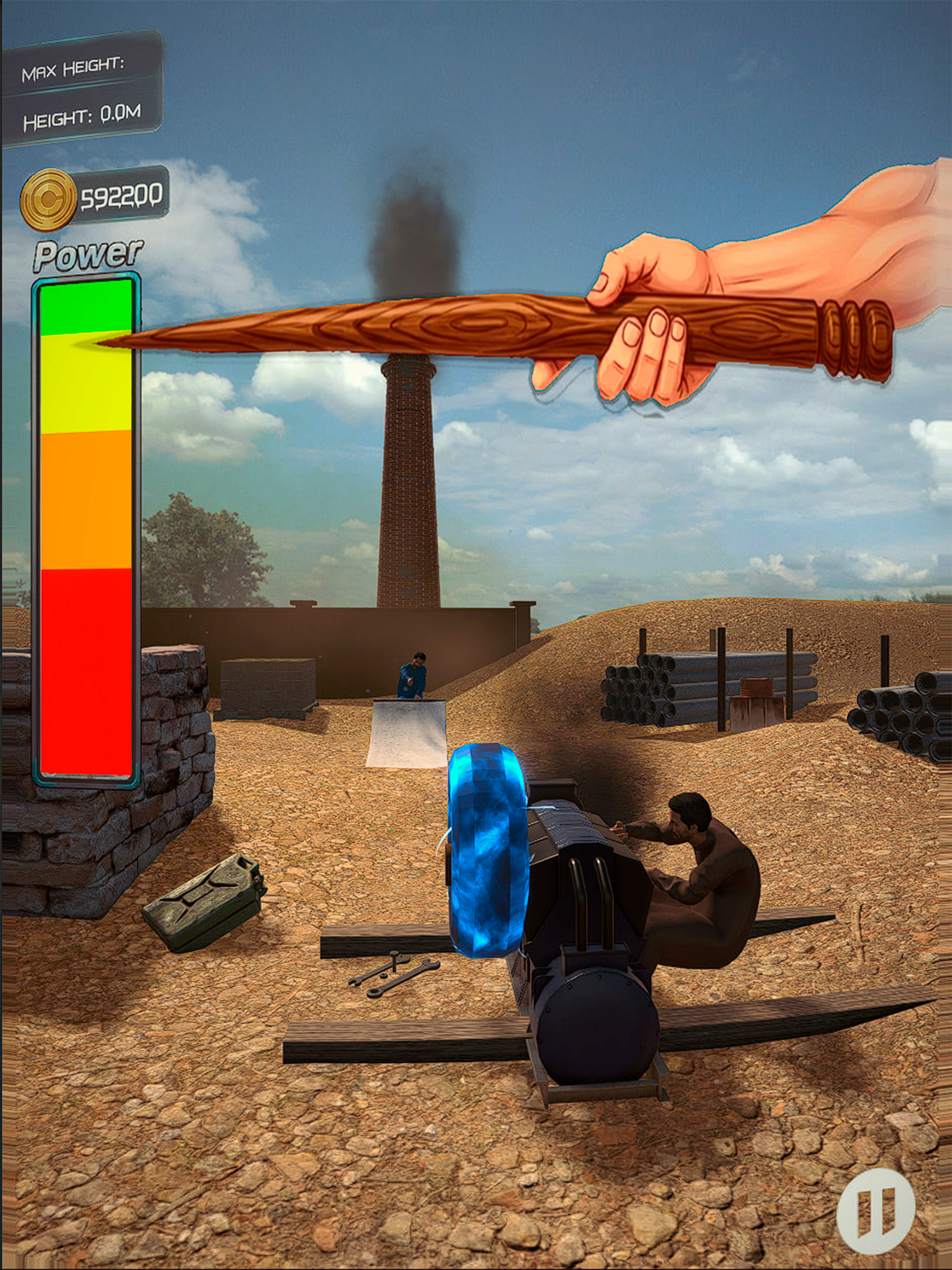 Diesel Engine Wheel Up Shot 3D