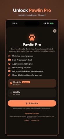 Pawlin: AI Pet Translator iPhone screenshot
