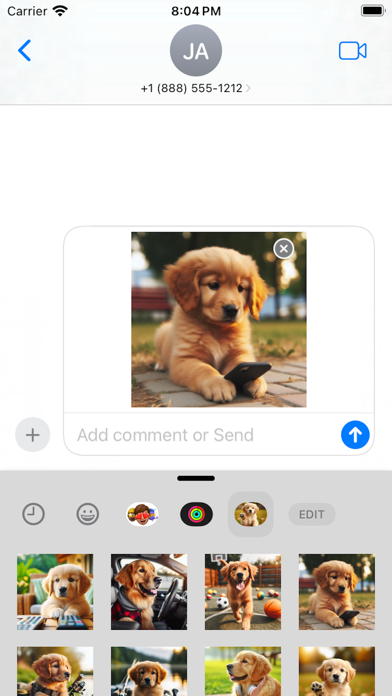 Lovely Puppet (Dog) Stickers Screenshot