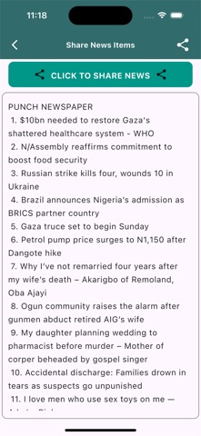 Nigerian Newspapers Summary Screenshot 5 of 8