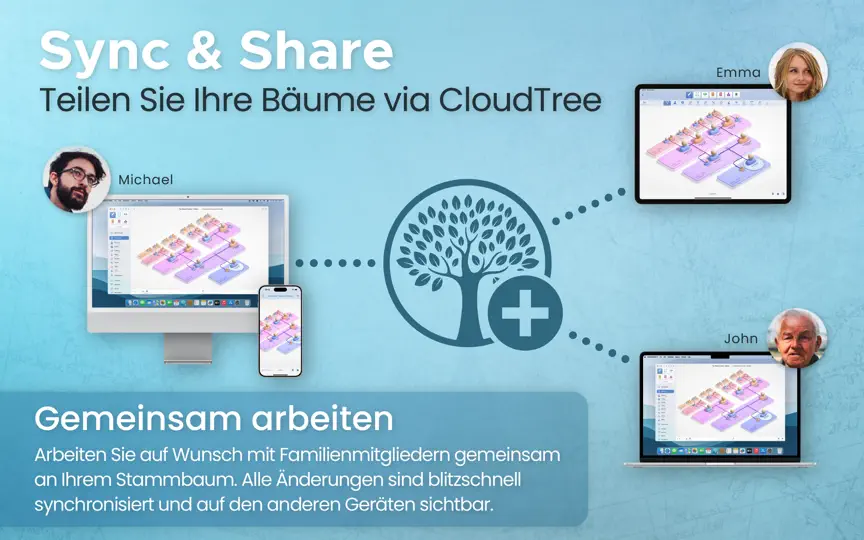 Screenshot von MacFamilyTree 11 auf dem iPhone 8