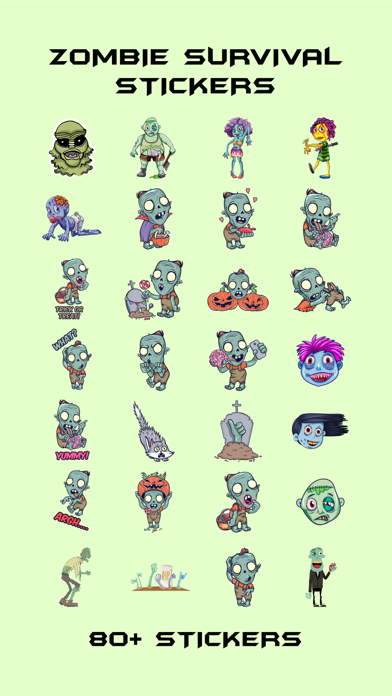Zombie Survival Stickers Screenshot