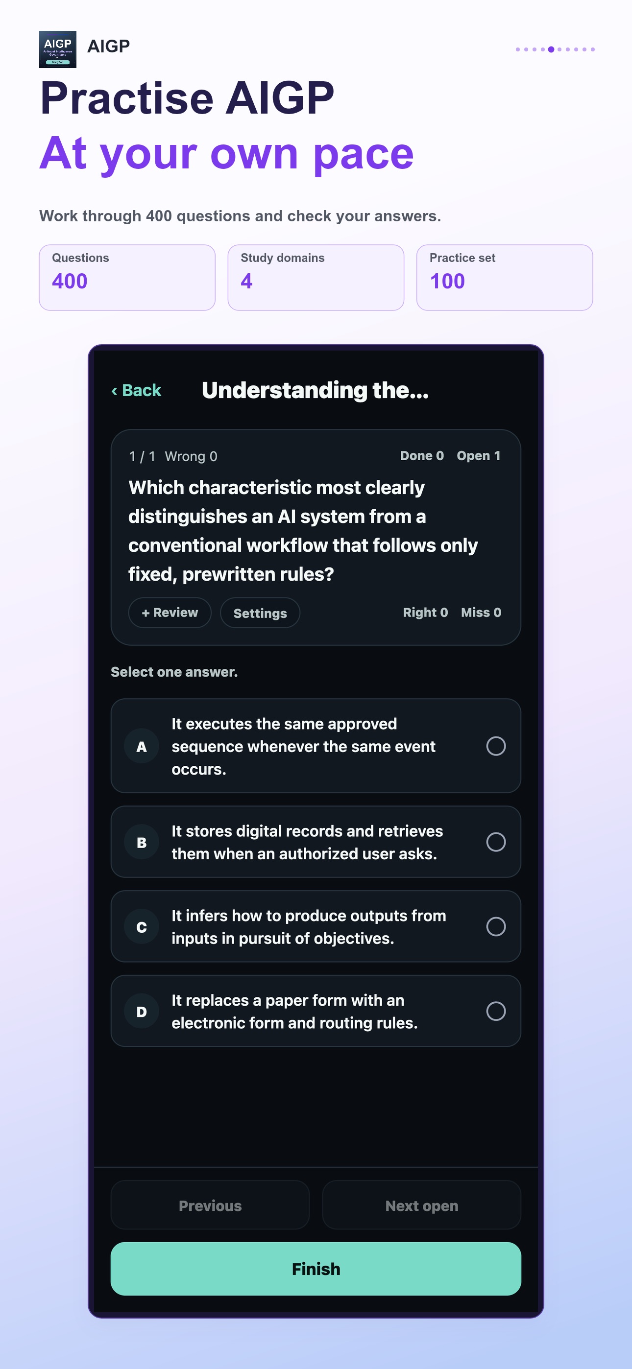 Screenshot 5 of IAPP AIGP Exam Prep
