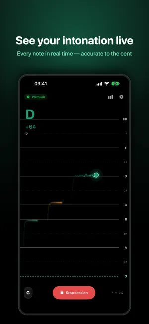 IntonationPro: Tuner & Pitch screenshot 1