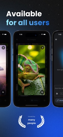 ImageGen AI Photo Generator iPhone screenshot