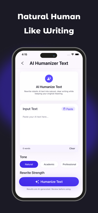 Humanize AI: Paraphraser Screenshot 4 of 6