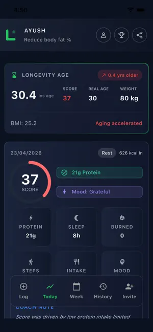 LongevityOS App screenshot 4