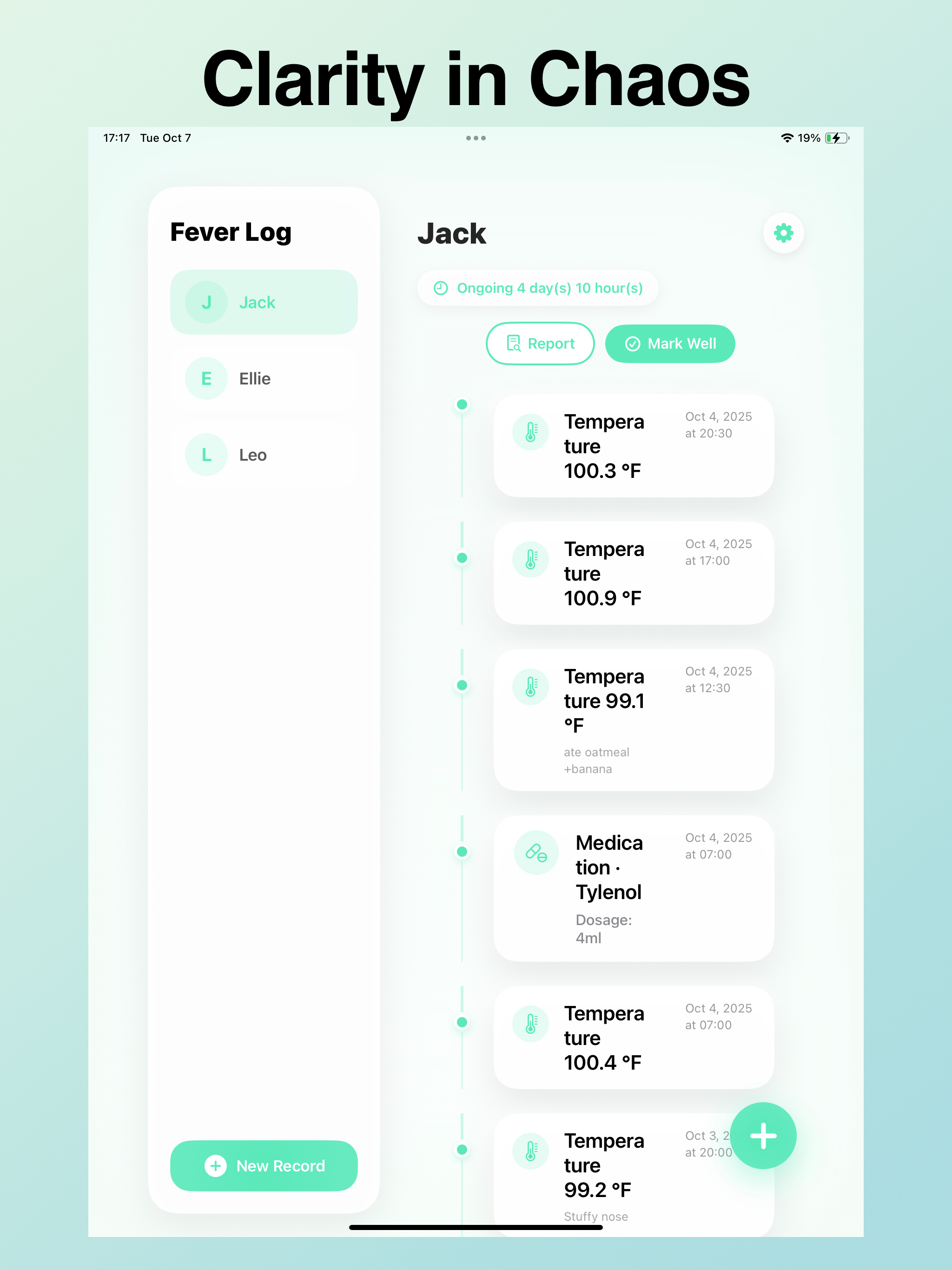 Fever & Symptom Tracker Log screenshot 7