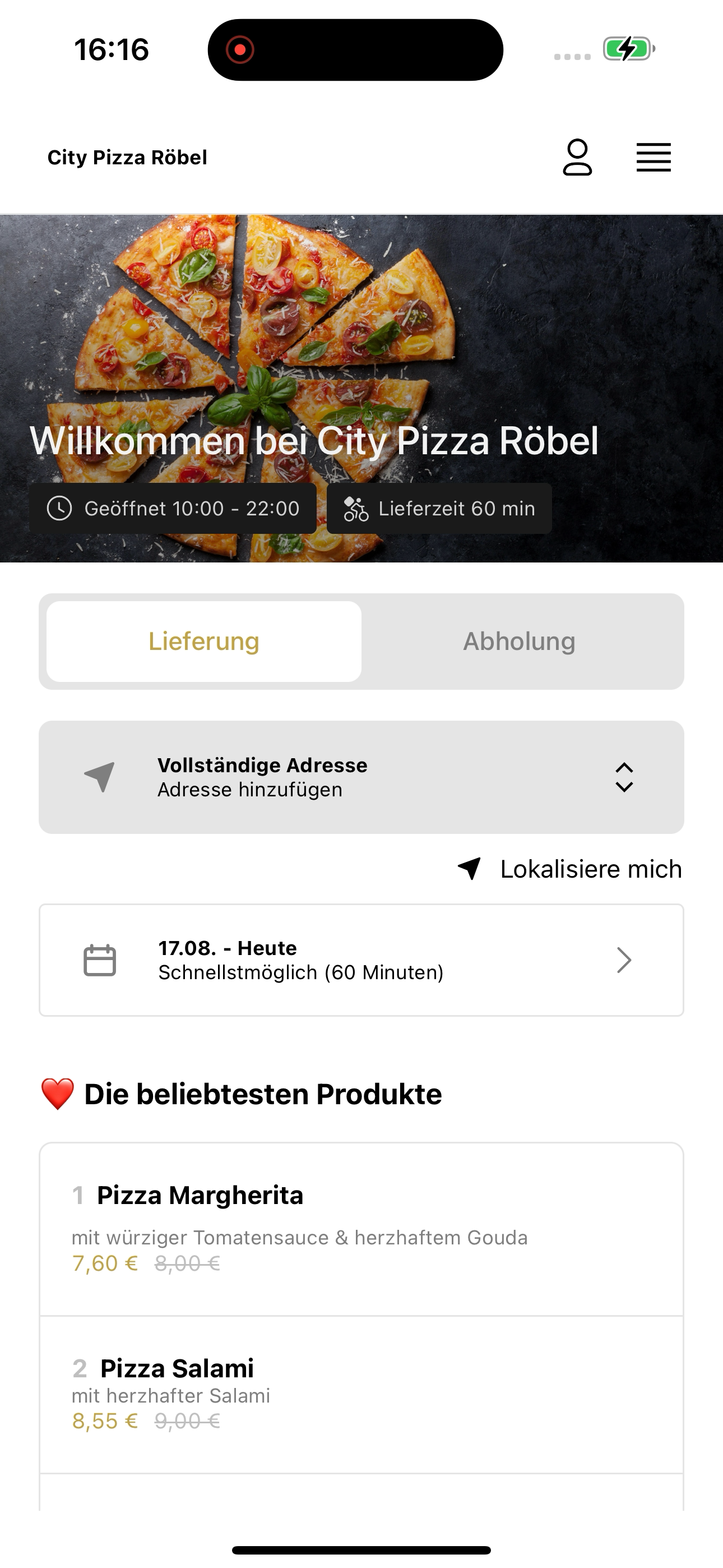 City Pizza Röbel screenshot 2