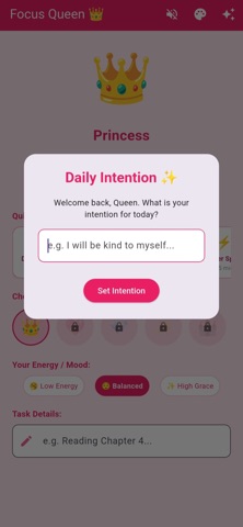 Focus Queen: Stay slay Queen iPhone screenshot
