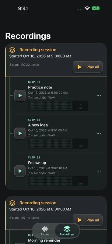 Private Ear Recorder screenshot 2 of 3