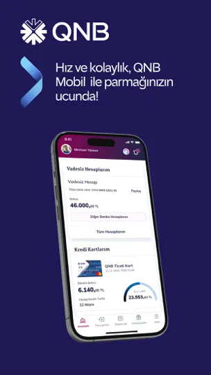 QNB Mobil iPhone Ekran Görüntüsü 1