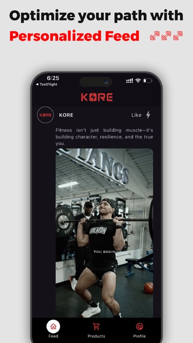 Kore - The Fitness App Screenshot