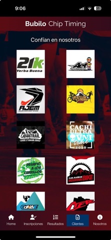 Bubilo Chip Timing Screenshot 1 of 4