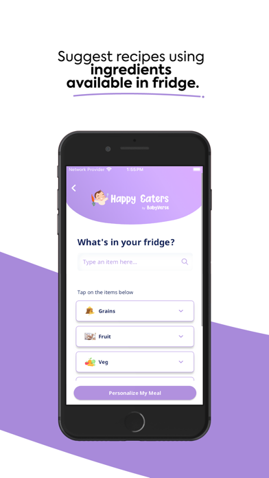 Happy Eaters: Weaning Recipes Screenshot