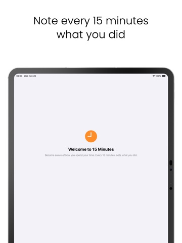 15 Minutes - Timer Tracker iPad screenshot