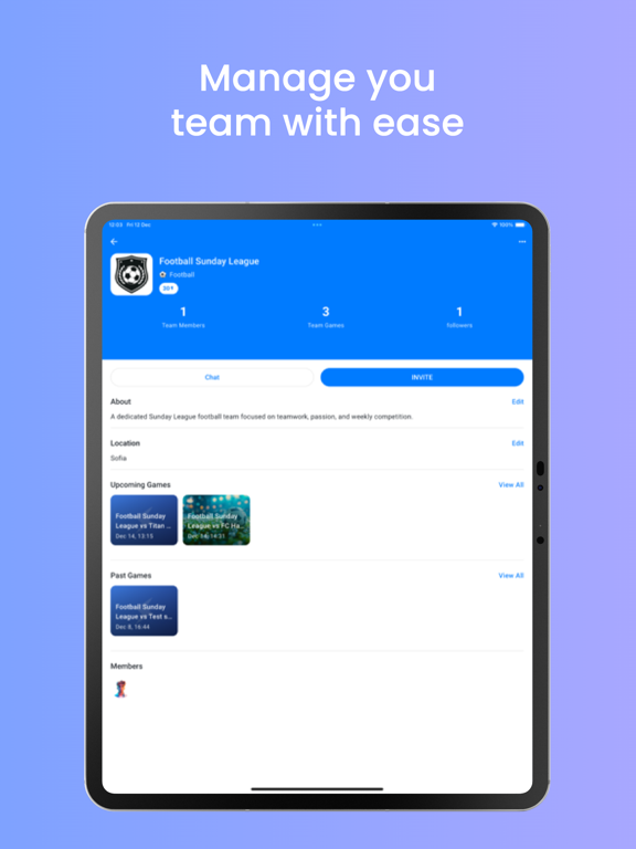 Teamkraft Sports iPad screenshot 4 - Sports app