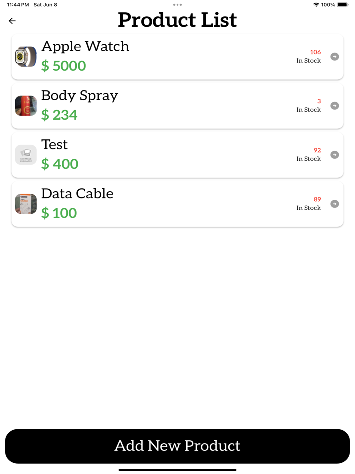 #7. Nodex POS (iOS) Podle: Md. Abdul Momen