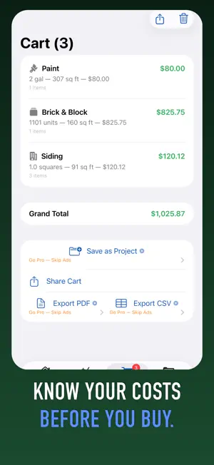 Material Cost Calculator screenshot 4