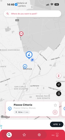 ParkYourBus app screenshot