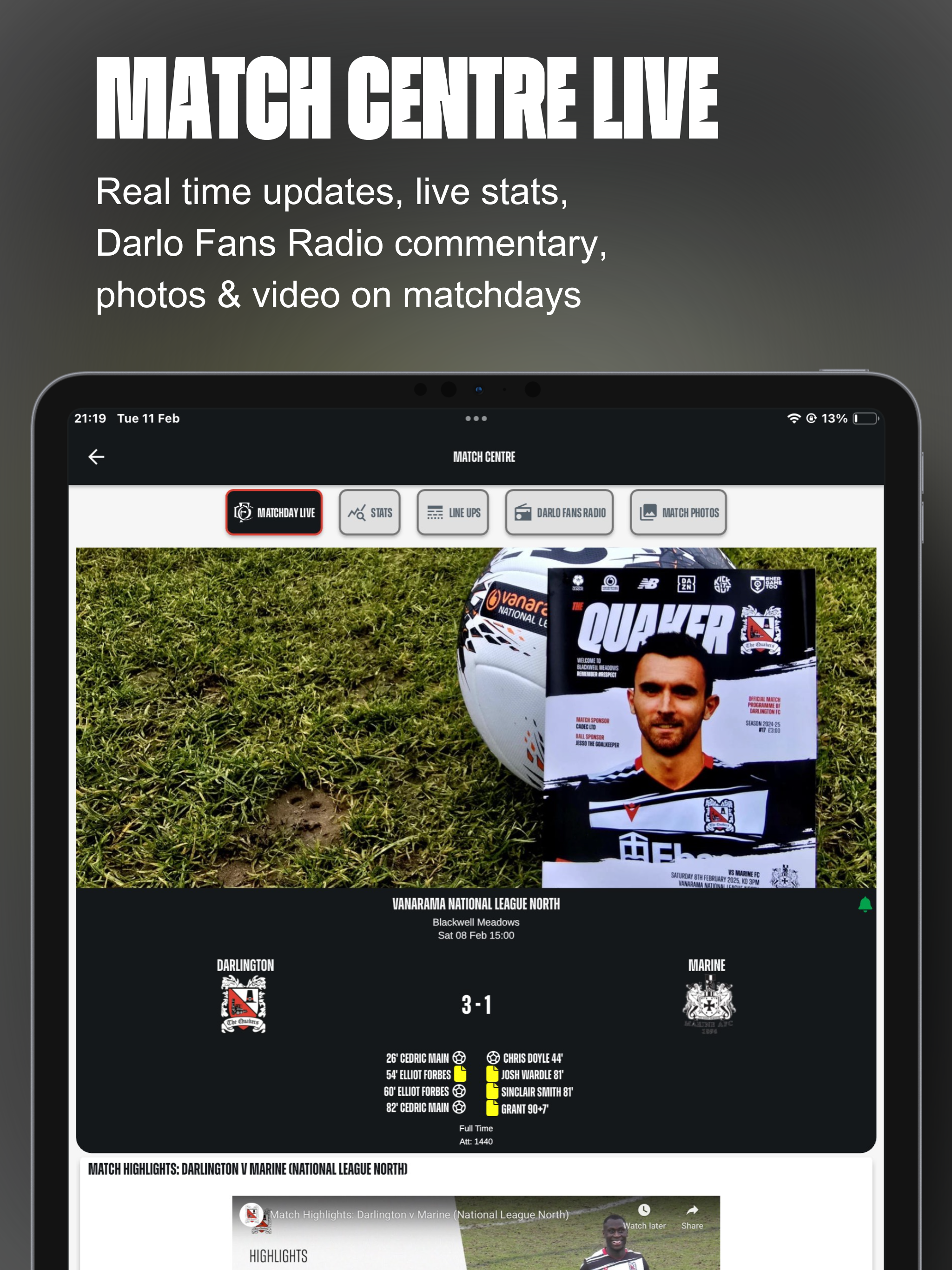 Darlington FC Official App