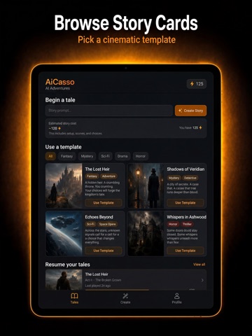 AiCasso AI Adventures iPad screenshot