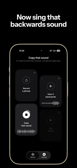 Reverse Singing Audio Player screenshot 1