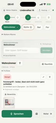 ImmoAufnahme: Handover Report Screenshot 2 of 10
