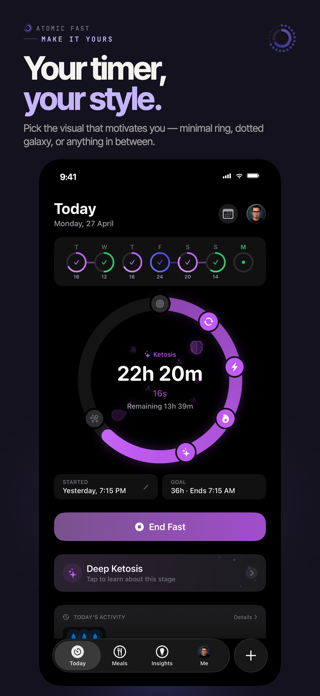Atomic Fast: Fasting & Diet Screenshot 10 of 10