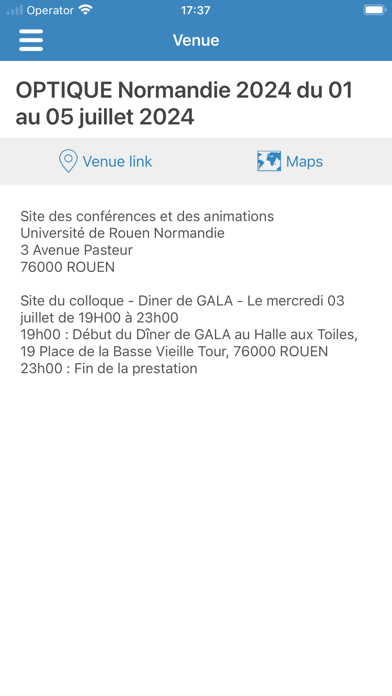 Screenshot 2 of OPTIQUE Normandie 2024 App