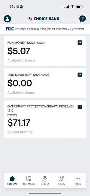 Choice Bank Mobile screenshot 2