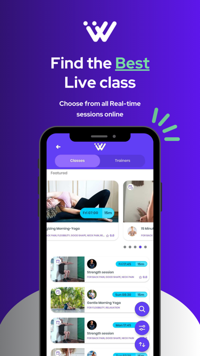 Personal Coach - Live Training Screenshot