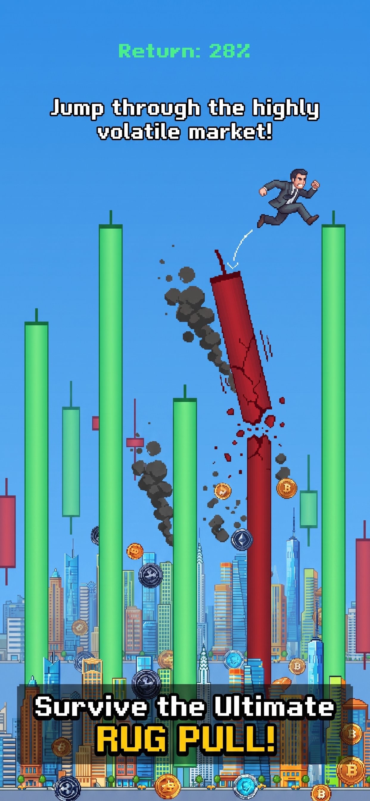 Screenshot 1 of RugPull Survivor : Crypto Ape