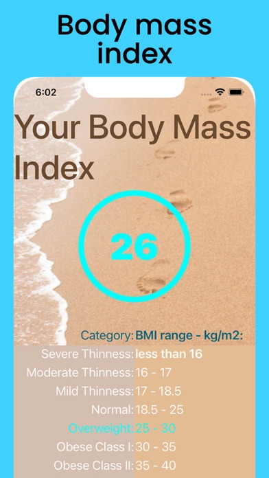Healthy Weight Calculator Screenshot