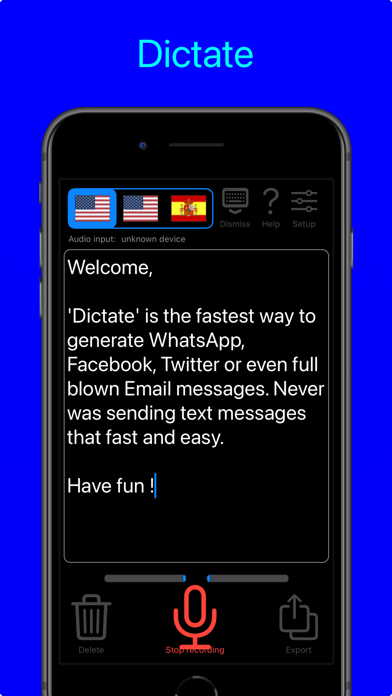 Dictation - Speech to Text Screenshot