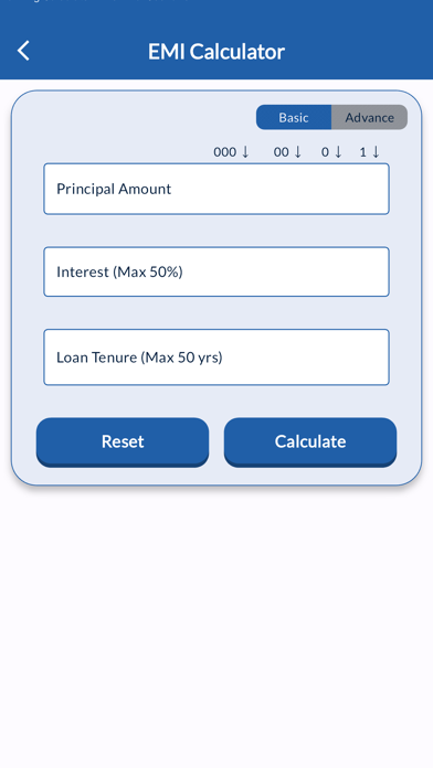 Banking Calculator - EMI,FD,RD Screenshot