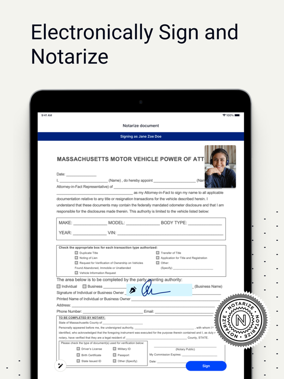 Notarize iPad screenshot 5 - Business app