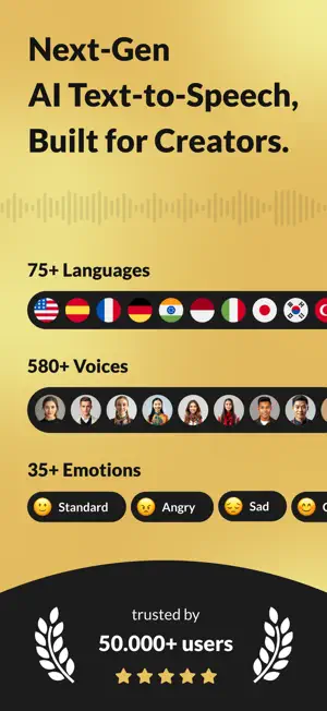 Voxi - Text to Speech screenshot 1