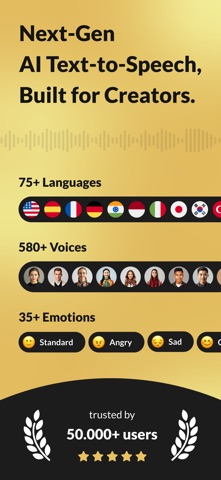 Voxi - Text to Speech iPhone screenshot