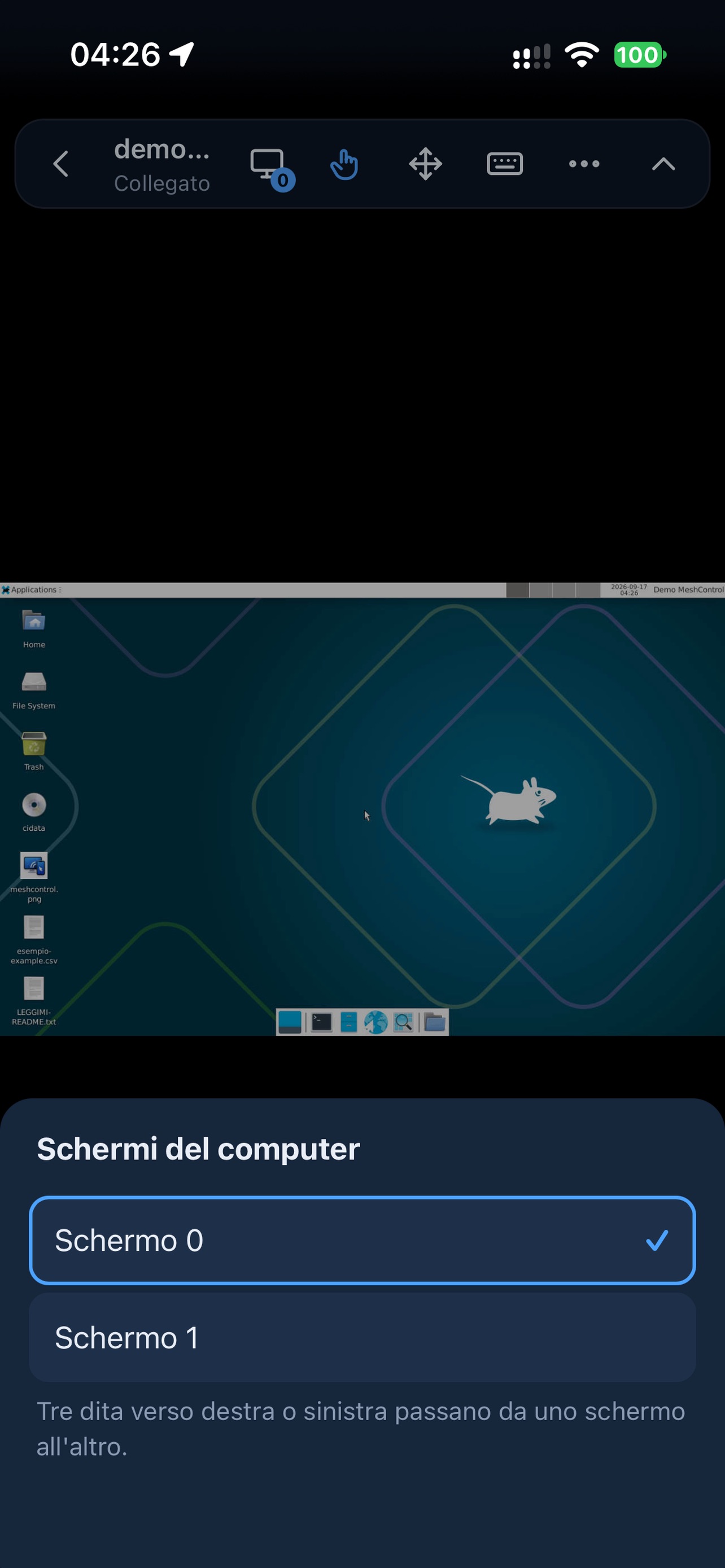 Screenshot 2 of MeshControl Remote Desktop