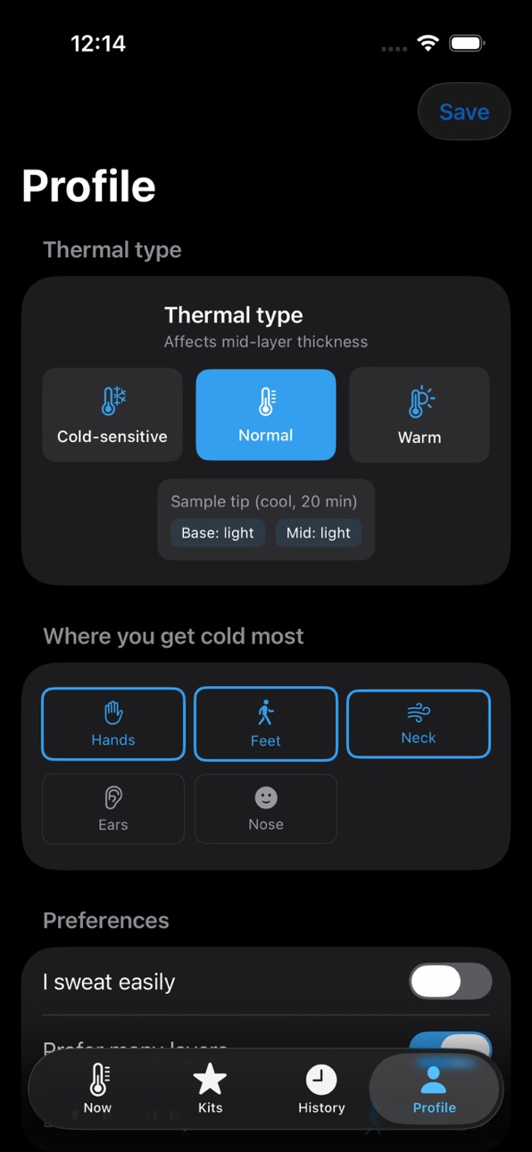 iPhone screenshot
