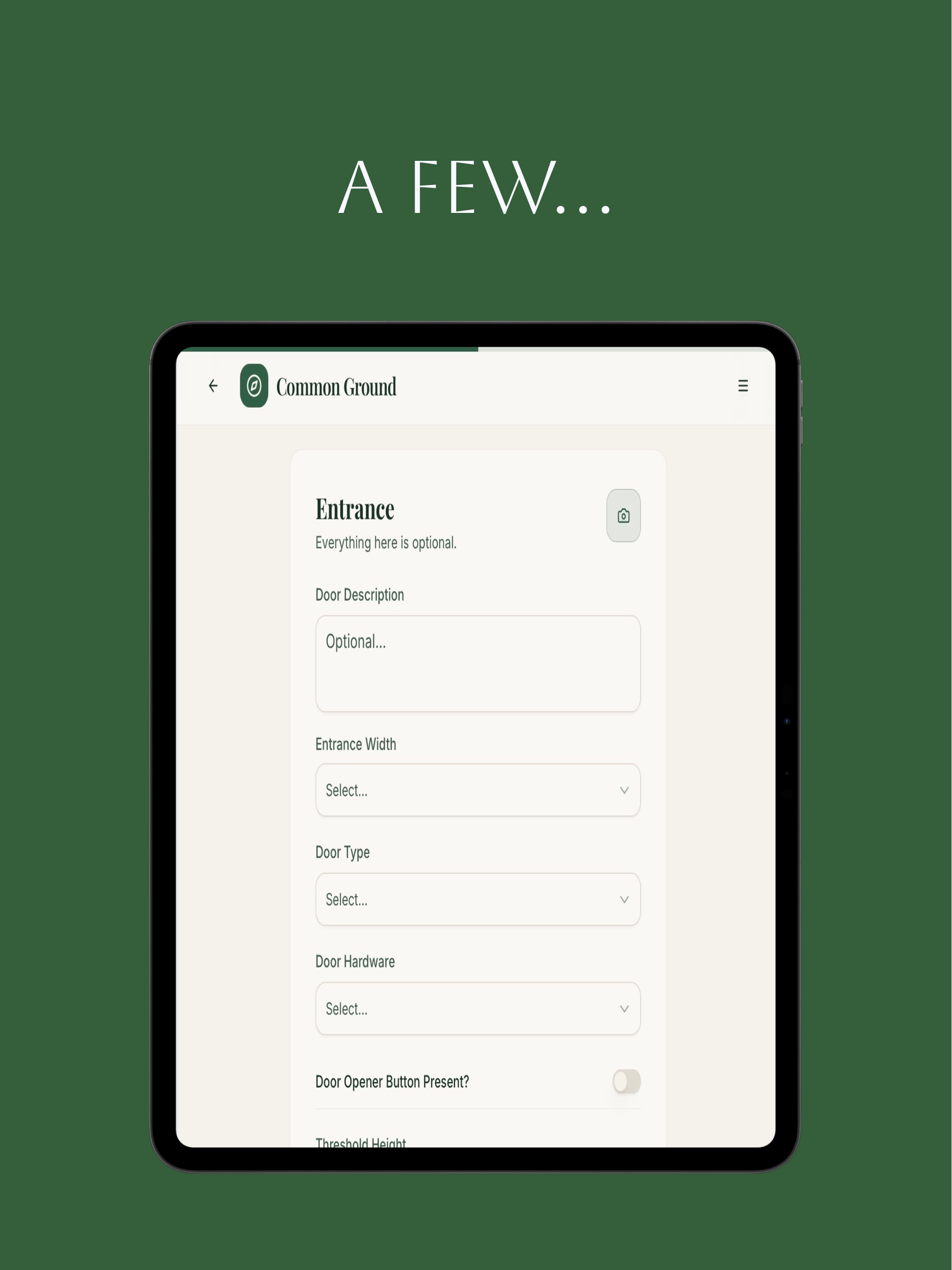 Common Ground Accessibility