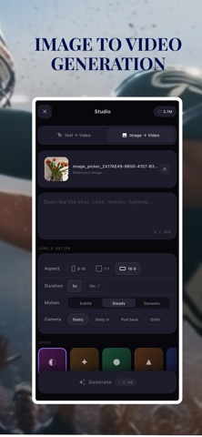 Lumen - Kling Video AI iPhone screenshot