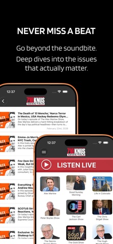 News/Talk 710 KNUS iPhone screenshot