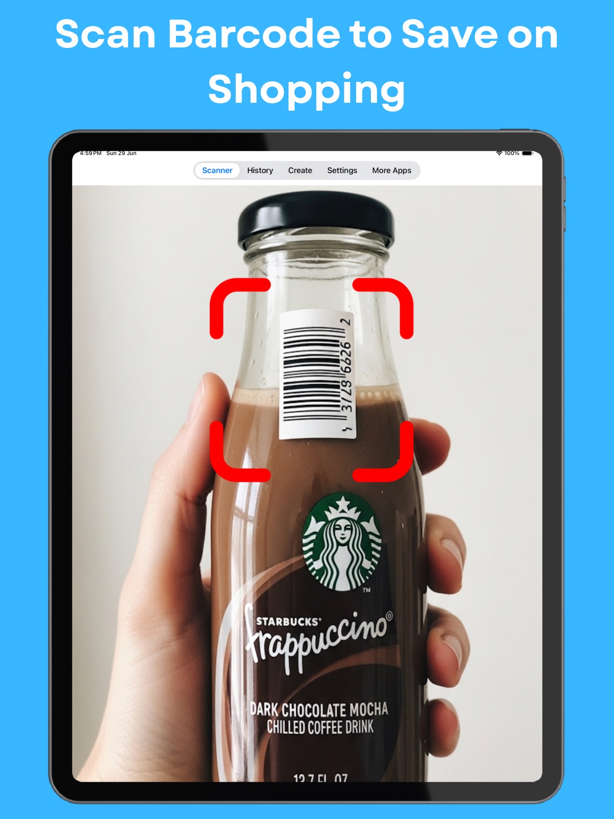 QR Code Reader + Barcode App ipad screenshot 2