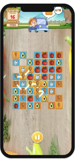 Food Super Shop : Link Puzzle screenshot 2