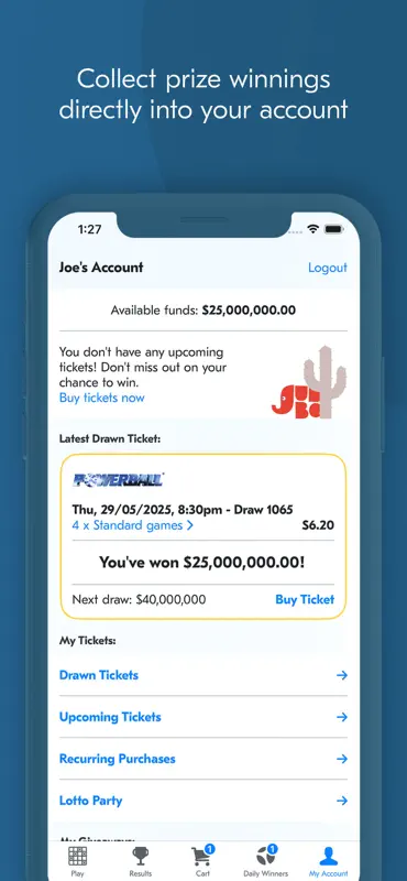 Oz Lotteries screenshot 5 of 7